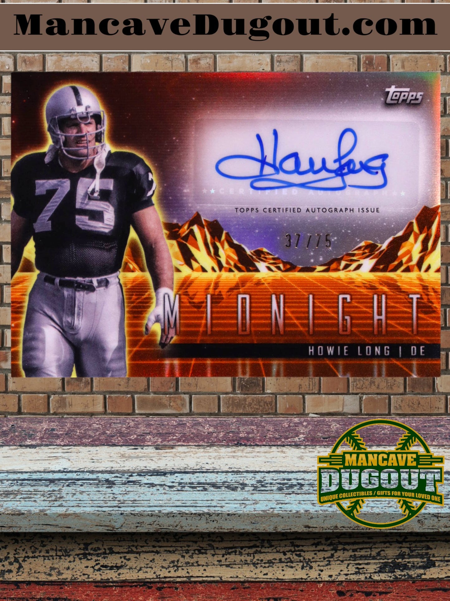 Howie Long 2024 Topps Midnight Horizon Signatures Dusk - HZSHL - 37 of 75