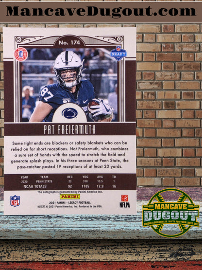 Pat Freiermuth – 2021 Panini Legacy-Rookies Premium Penmanship #174 – Rookie Card (RC)