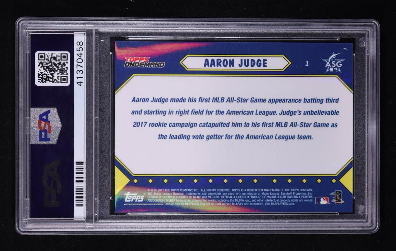 Aaron Judge – 2017 Topps On Demand - MLB All Star Game #1 – Rookie Card (RC) – PSA 9 Mint