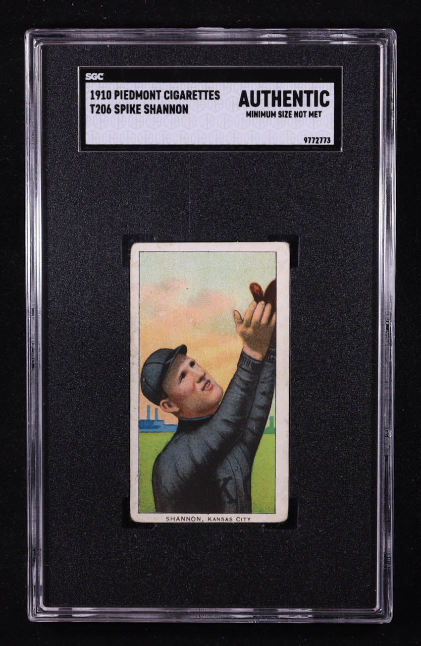 1909–11 T206 Spike Shannon #438 - SGC Authentic – Classic Pre War Tobacco Issue