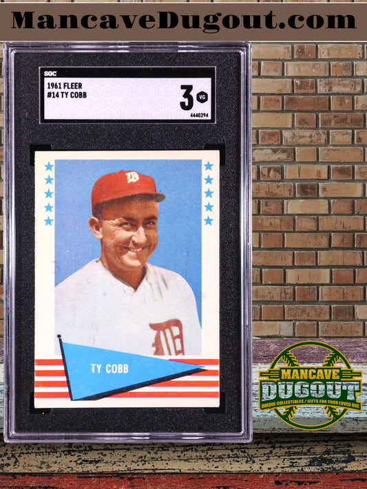 Ty Cobb 1961 Fleer #14 - SGC 3 (VG) — Hall of Fame Legend