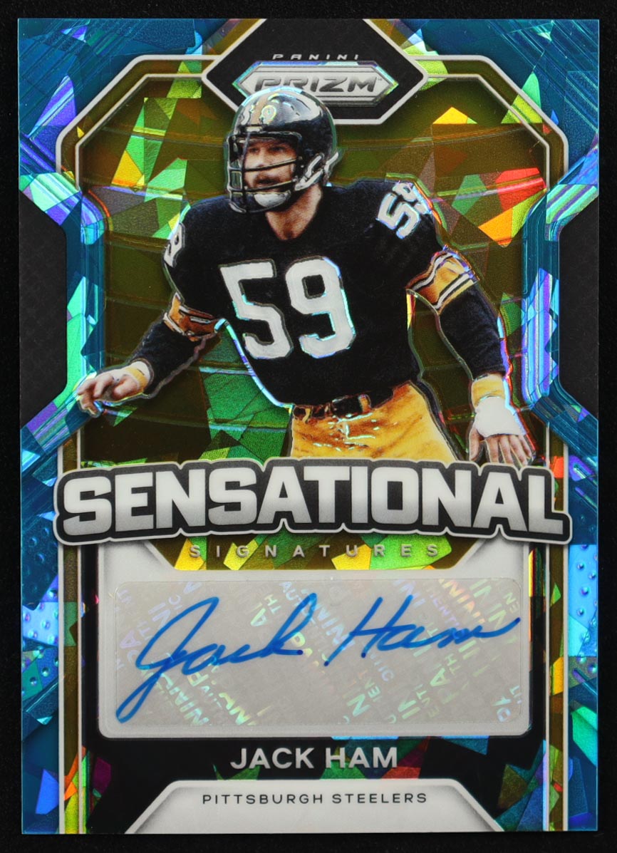 Jack Ham—2020 Panini Prizm-Sensational Signatures—Blue Ice Parallel-C#47—#22/35