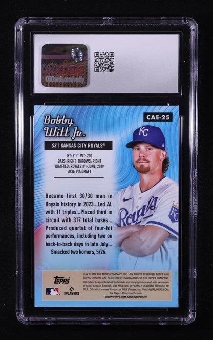 Bobby Witt Jr. – 2024 Topps Chrome All Etch #CAE25 - CGC 10 Pristine
