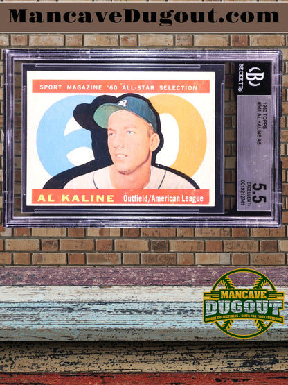 Al Kaline — 1960 Topps All Star - Card #561 — BGS 5.5 (EX+)