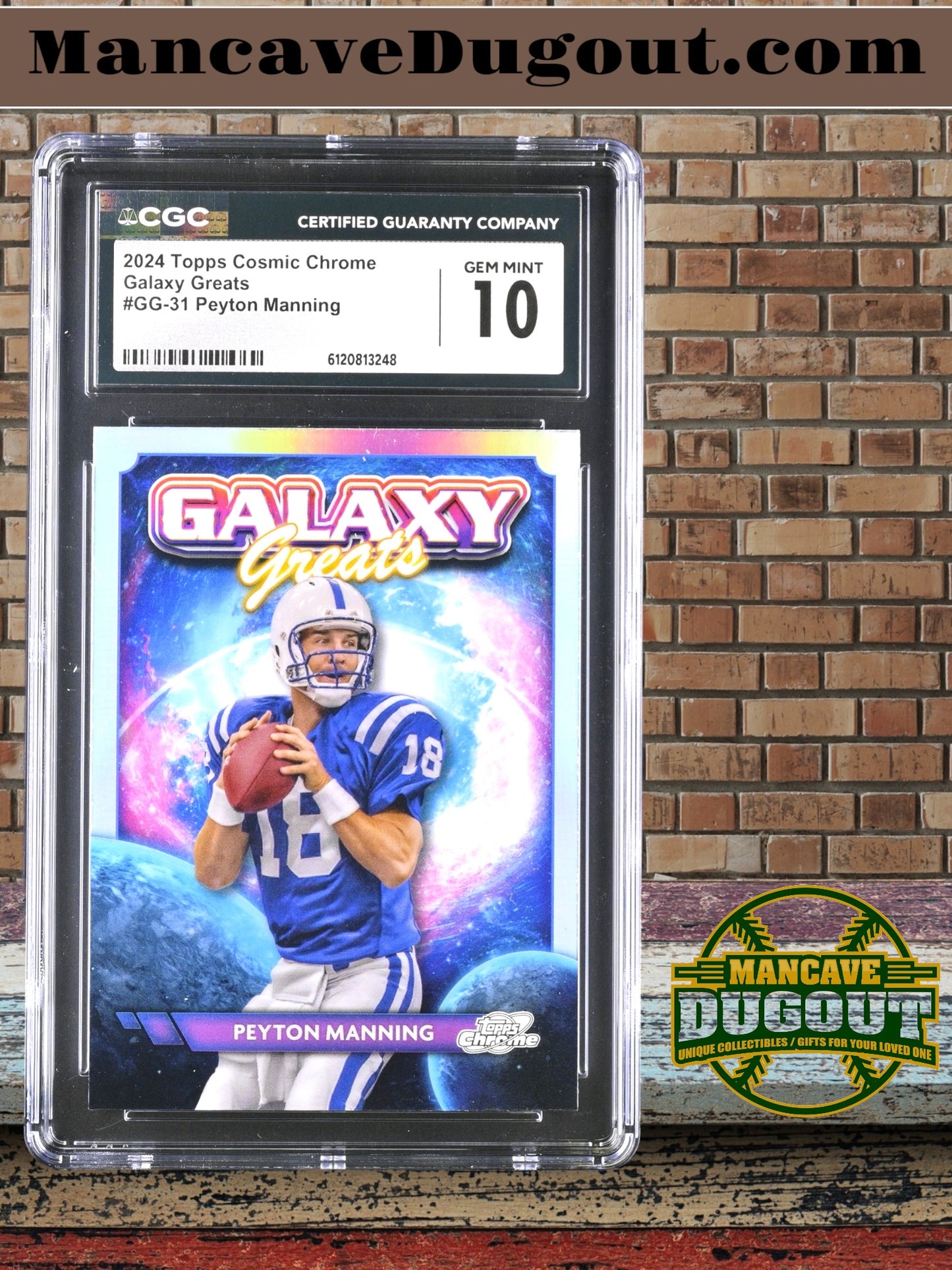 Peyton Manning — 2024 Topps Cosmic Chrome - Galaxy Greats #GG 31 - CGC 10 Gem Mint