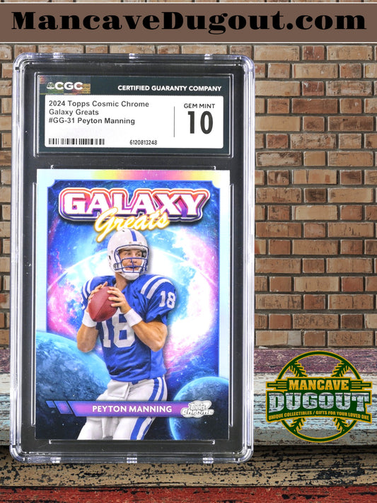 Peyton Manning — 2024 Topps Cosmic Chrome - Galaxy Greats #GG 31 - CGC 10 Gem Mint