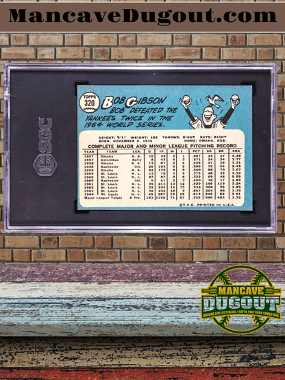 Bob Gibson — 1965 Topps #320 - SGC 4 (VG) — Hall of Fame Pitching Legend