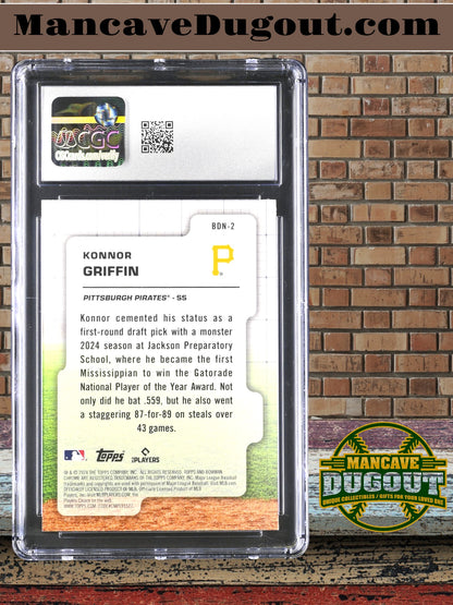 Konnor Griffin – 2024 Bowman Draft - Draft Night Insert #BDN 2 – Rookie Card (RC) - CGC 9 Mint