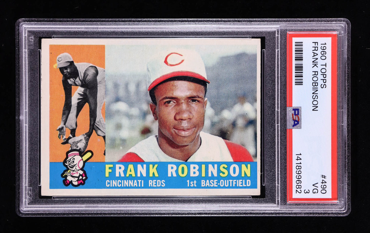 Frank Robinson — 1960 Topps #490 - PSA 3 (VG) — Hall of Fame Legend