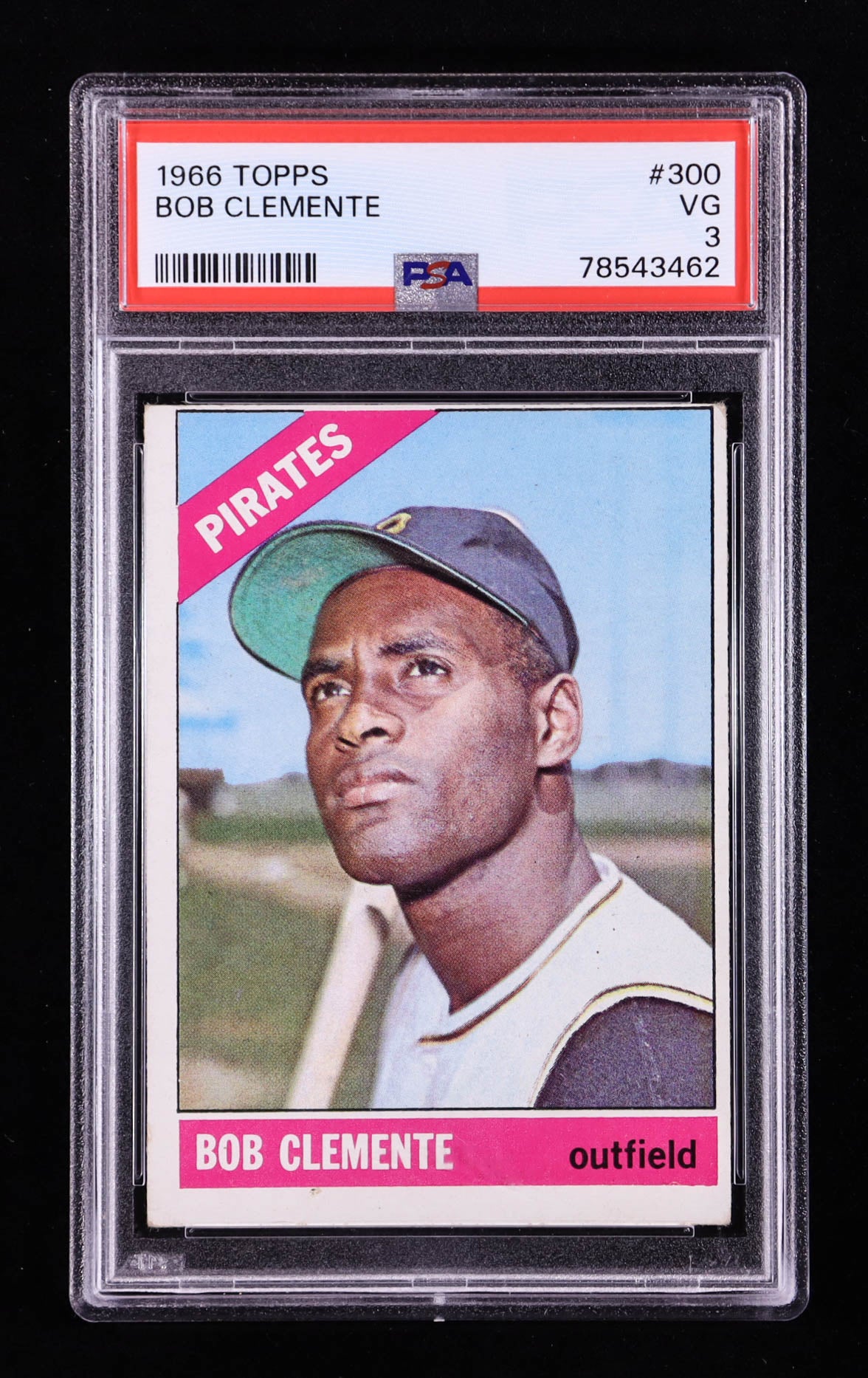 Bob Clemente — 1966 Topps #300 - PSA 3 (VG) — Hall of Fame Icon