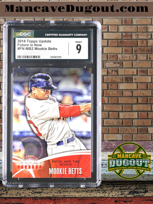 Mookie Betts – 2014 Topps Update - Future Is Now #FN MB2 – Rookie Card - CGC 9 Mint