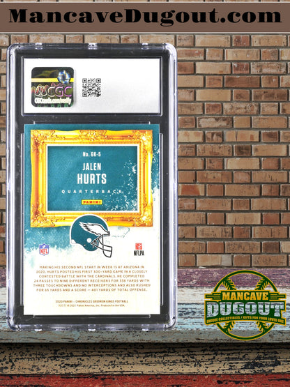 Jalen Hurts — 2020 Panini Chronicles - Gridiron Kings Rookie Card #GK 5 - CGC 10 Gem Mint