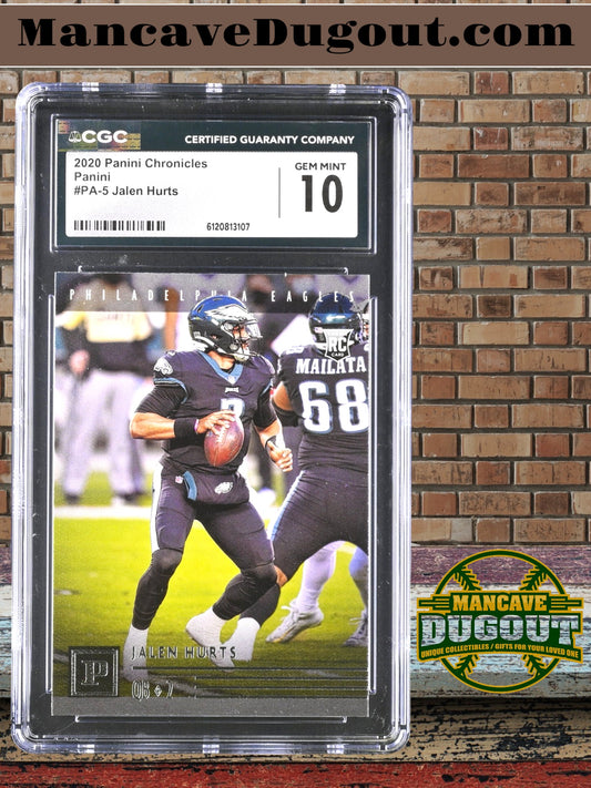 Jalen Hurts — 2020 Panini Chronicles - Panini Rookie Card #PA 5 - CGC 10 Gem Mint