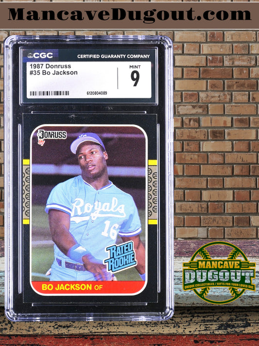 Bo Jackson — 1987 Donruss #35 - Rookie Card (RC) - CGC 9 Mint
