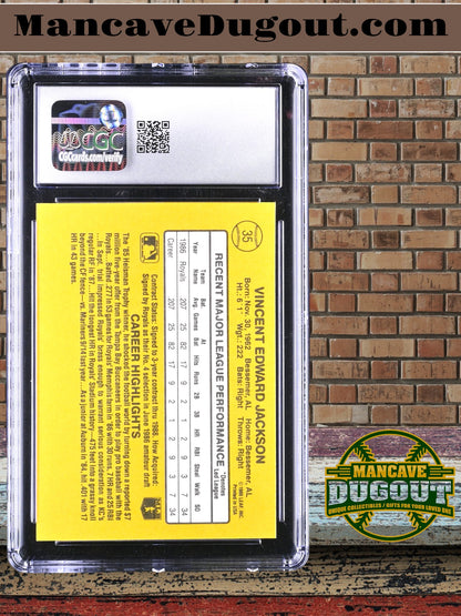 Bo Jackson — 1987 Donruss #35 - Rookie Card (RC) - CGC 9 Mint