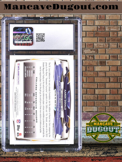 Aaron Donald — 2014 Topps Chrome #175 - Rookie Card (RC) - CGC 8 (Near Mint–Mint)