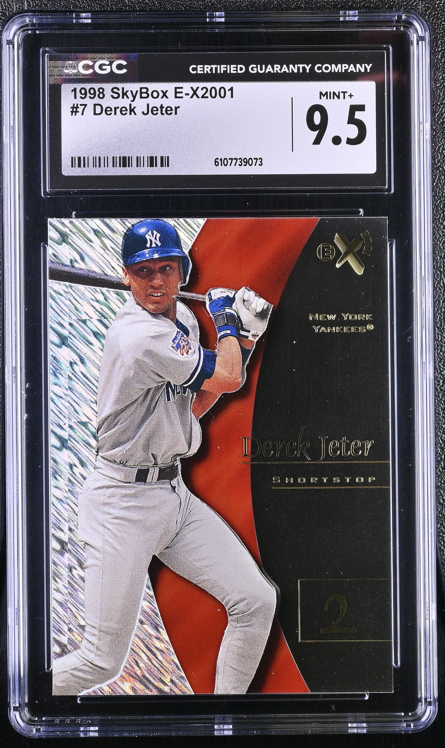 Derek Jeter — 1998 E X2001 #7 - CGC 9.5 (Gem Mint+) — Late 90s Acetate Classic
