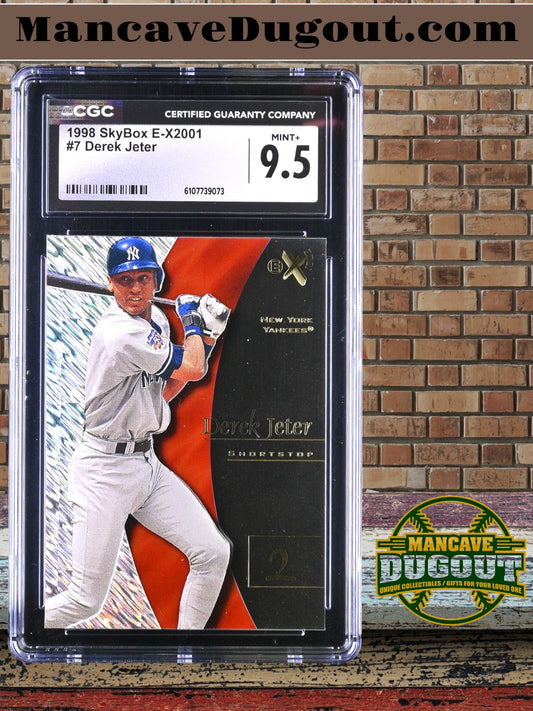 Derek Jeter — 1998 E X2001 #7 - CGC 9.5 (Gem Mint+) — Late 90s Acetate Classic