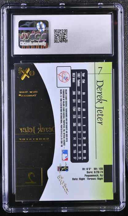 Derek Jeter — 1998 E X2001 #7 - CGC 9.5 (Gem Mint+) — Late 90s Acetate Classic