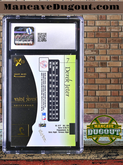 Derek Jeter — 1998 E X2001 #7 - CGC 9.5 (Gem Mint+) — Late 90s Acetate Classic
