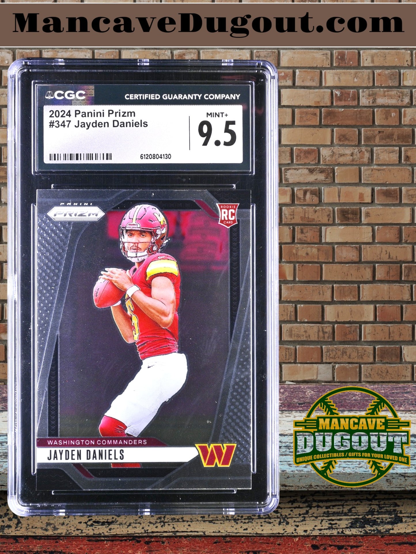 Jayden Daniels — 2024 Panini Prizm - Rookie Card #347 - CGC 9.5 Mint