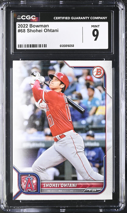 Shohei Ohtani — 2022 Bowman #68 - CGC 9 Mint