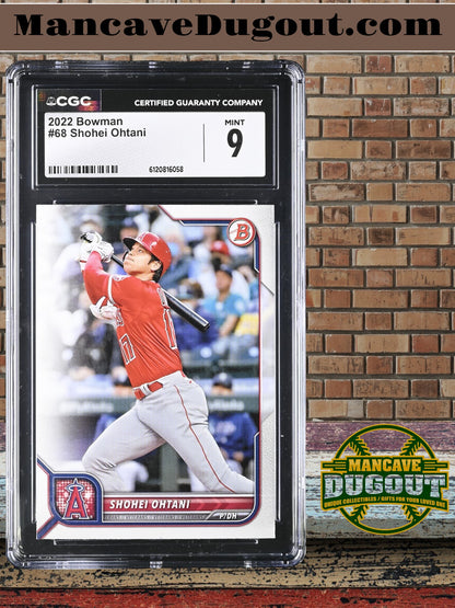 Shohei Ohtani — 2022 Bowman #68 - CGC 9 Mint