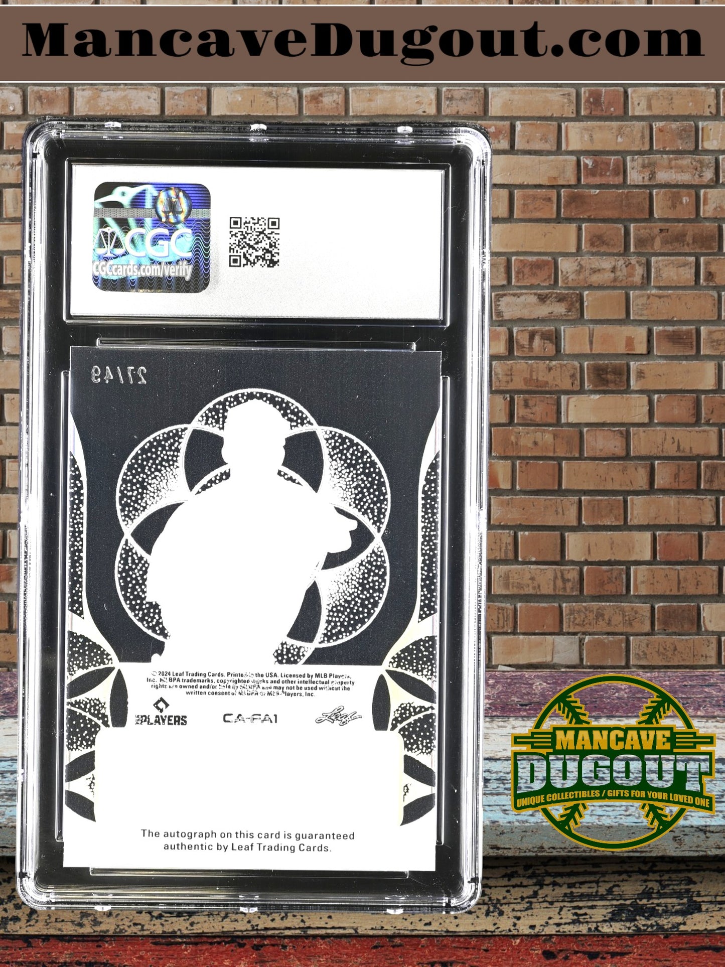 Franklin Arias — 2024 Leaf Trinity-Clear Autographs — Platinum Foil #CA‑FA1-Serial‑Numbered 27/49
