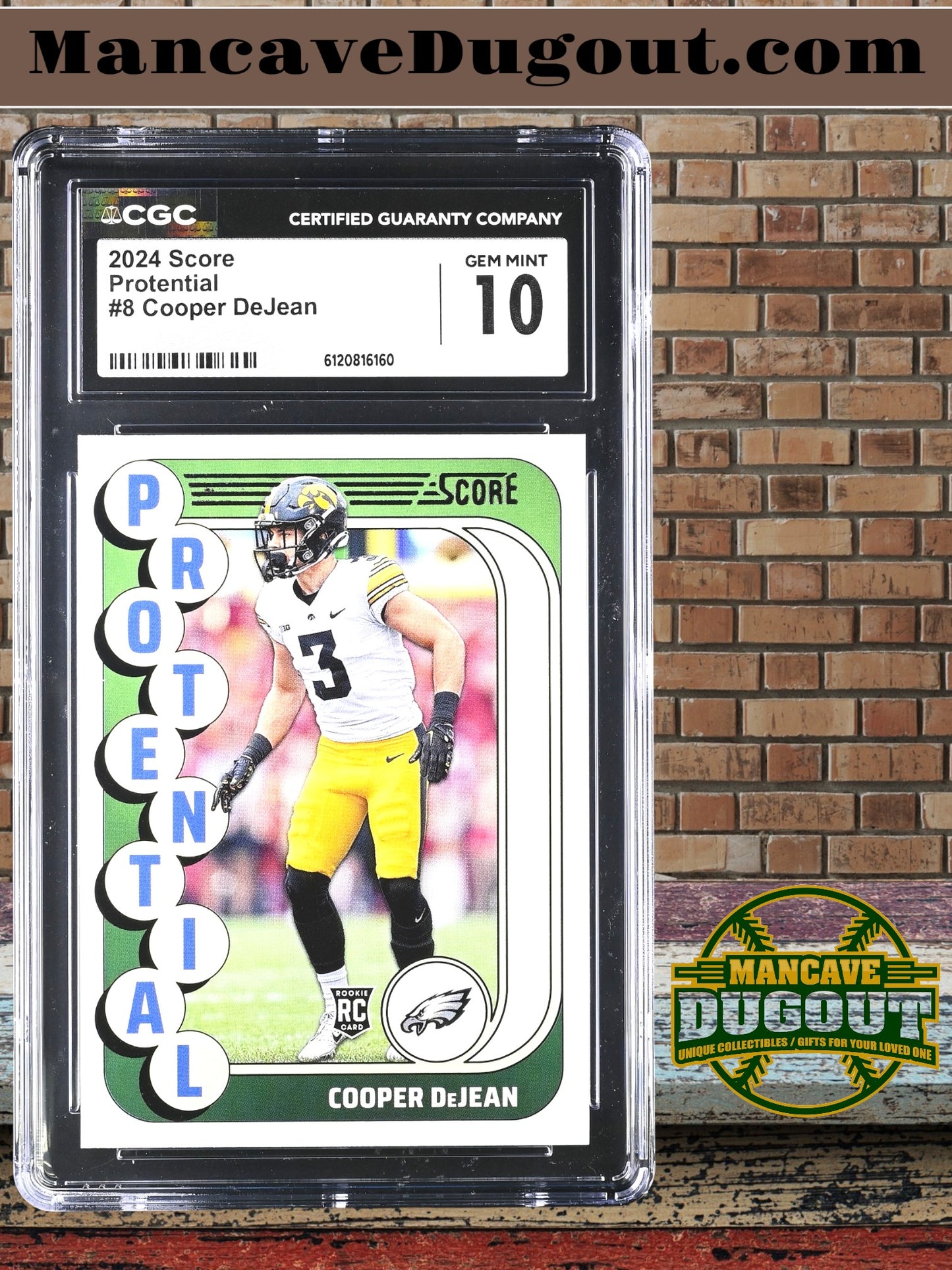 Cooper DeJean — 2024 Score Protential - Rookie Card #8 - CGC 10 Gem Mint