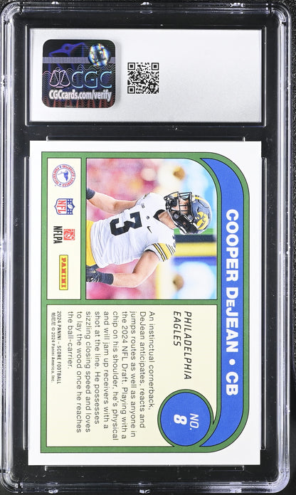 Cooper DeJean — 2024 Score Protential - Rookie Card #8 - CGC 10 Gem Mint