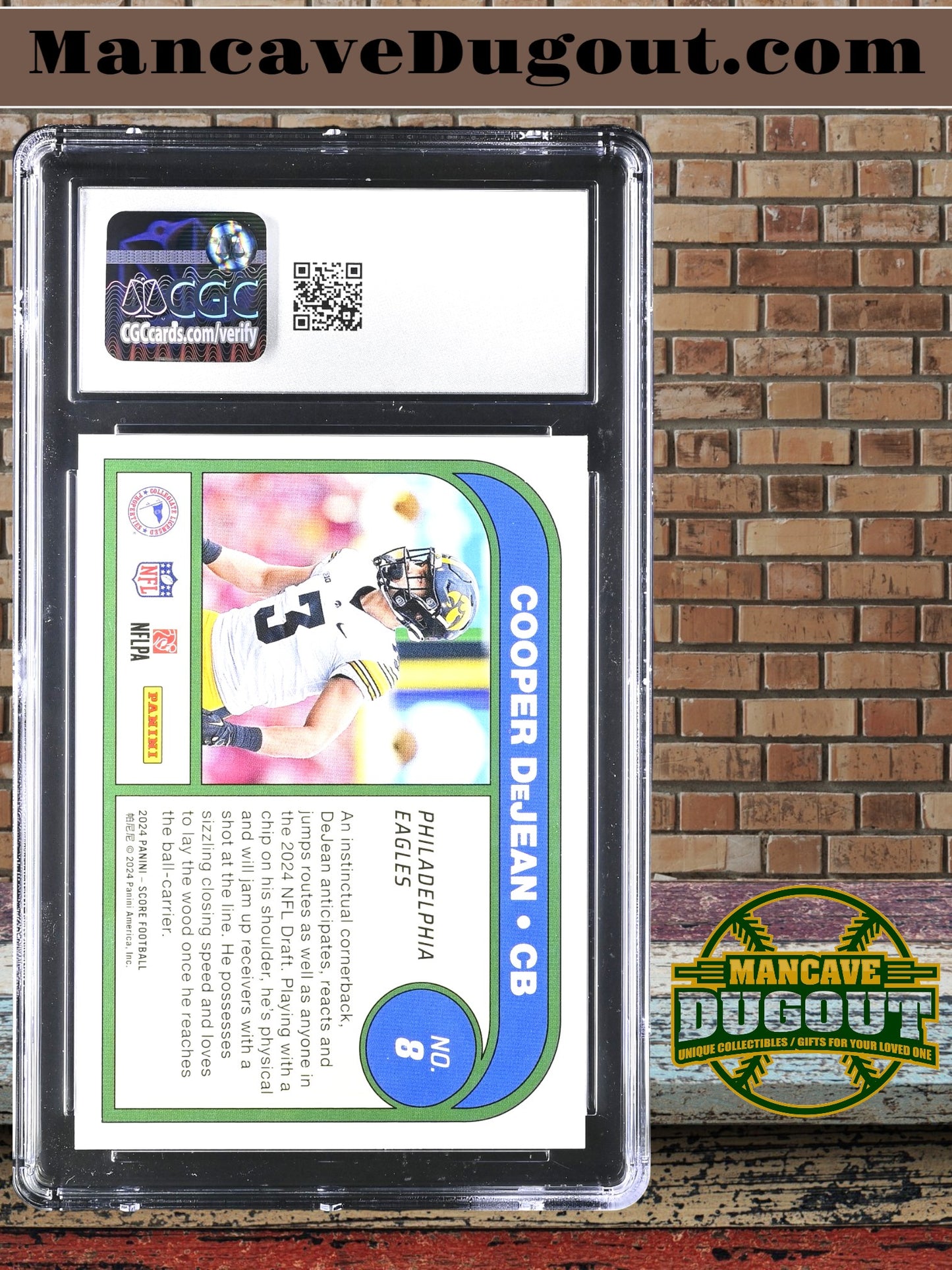 Cooper DeJean — 2024 Score Protential - Rookie Card #8 - CGC 10 Gem Mint