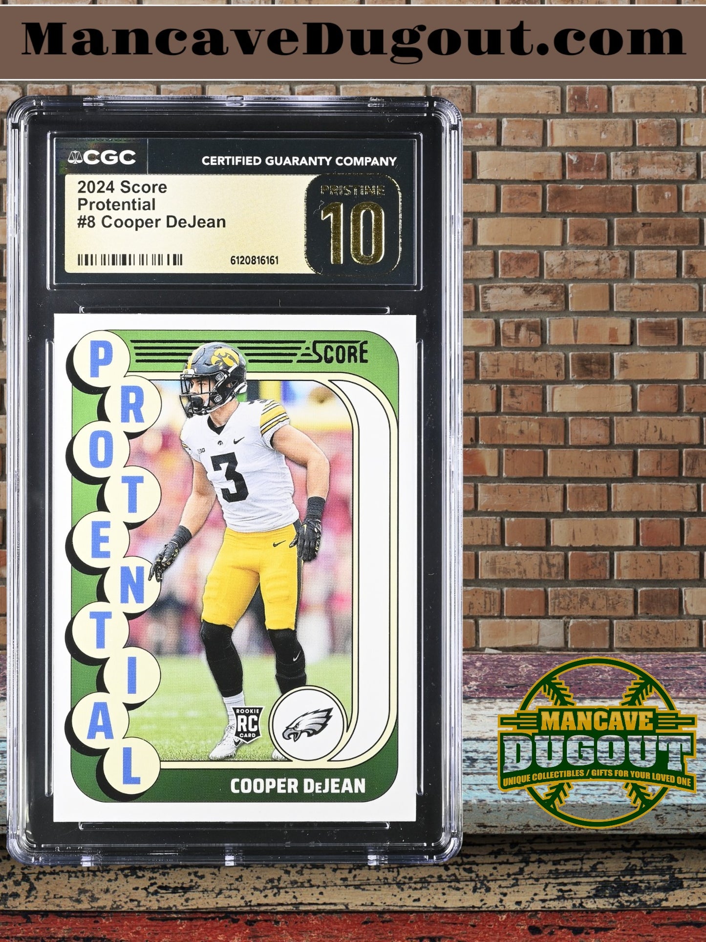 Cooper DeJean — 2024 Score “Protential” - Rookie Card #8 - CGC 10 Black Label (Perfect Gem)