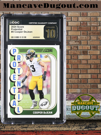 Cooper DeJean — 2024 Score “Protential” - Rookie Card #8 - CGC 10 Black Label (Perfect Gem)