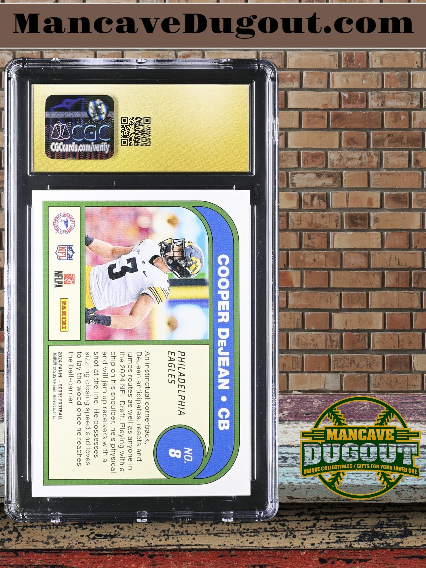 Cooper DeJean — 2024 Score “Protential” - Rookie Card #8 - CGC 10 Black Label (Perfect Gem)