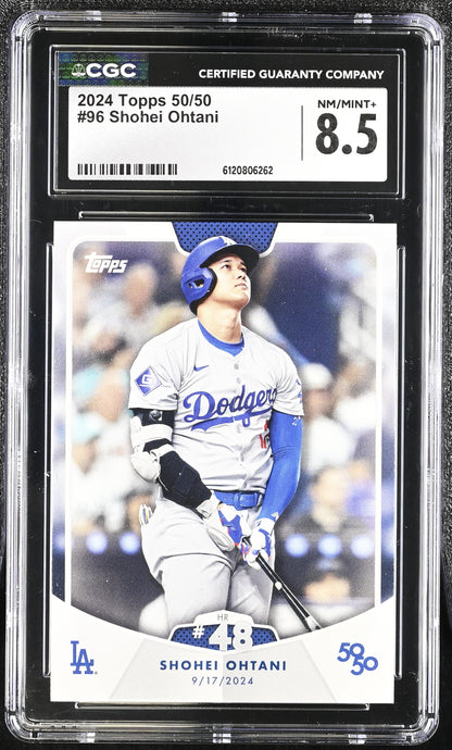 Shohei Ohtani — 2024 Topps 50/50 - Card #96 - CGC 8.5