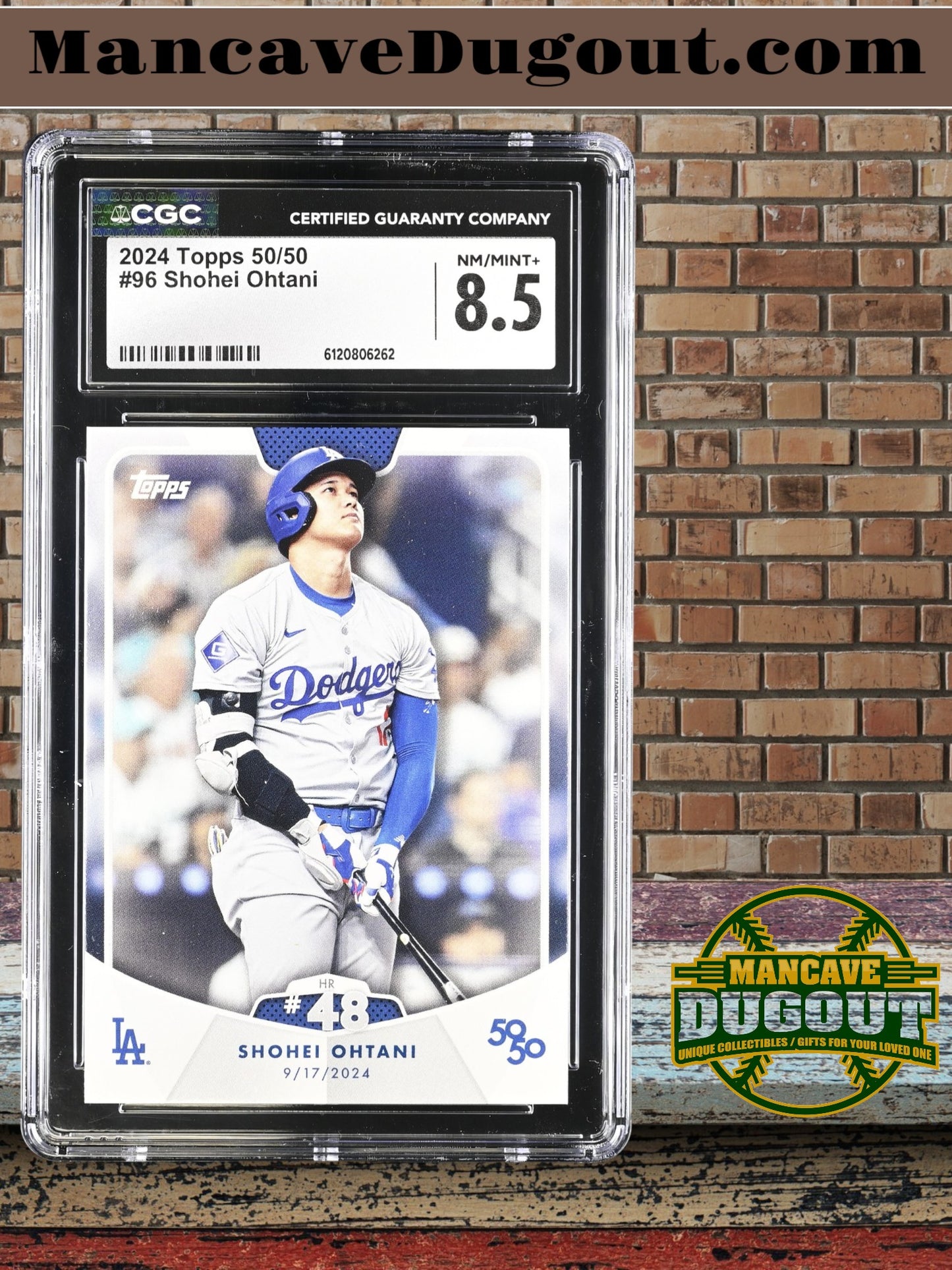 Shohei Ohtani — 2024 Topps 50/50 - Card #96 - CGC 8.5