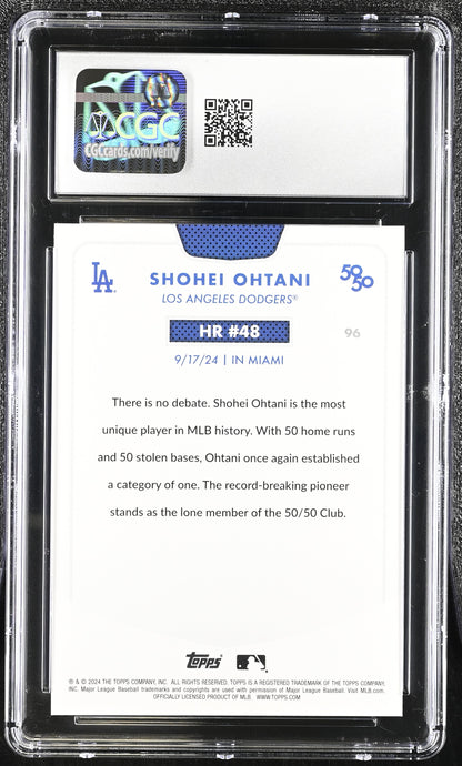 Shohei Ohtani — 2024 Topps 50/50 - Card #96 - CGC 8.5