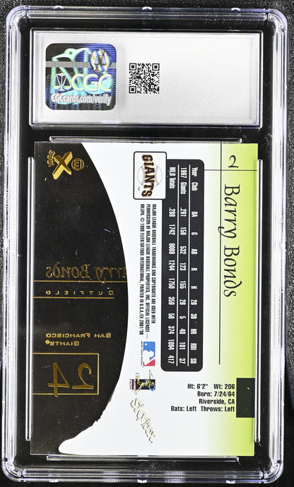 Barry Bonds — 1998 SkyBox E X2001 - Card #2 - CGC 8.5