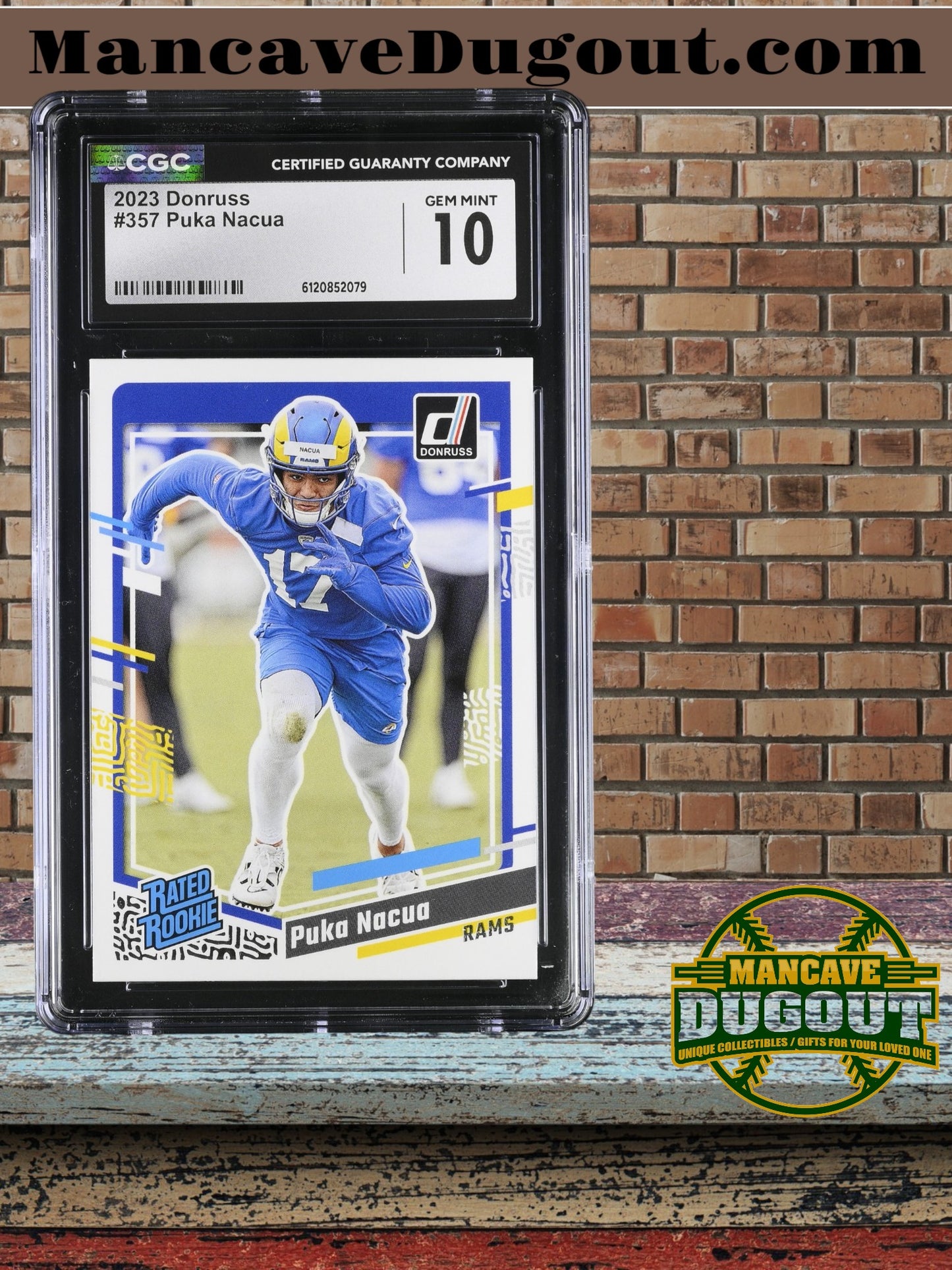Puka Nacua — 2023 Donruss - Rated Rookie #357 - CGC 10 Gem Mint
