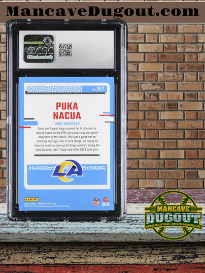 Puka Nacua — 2023 Donruss - Rated Rookie #357 - CGC 10 Gem Mint