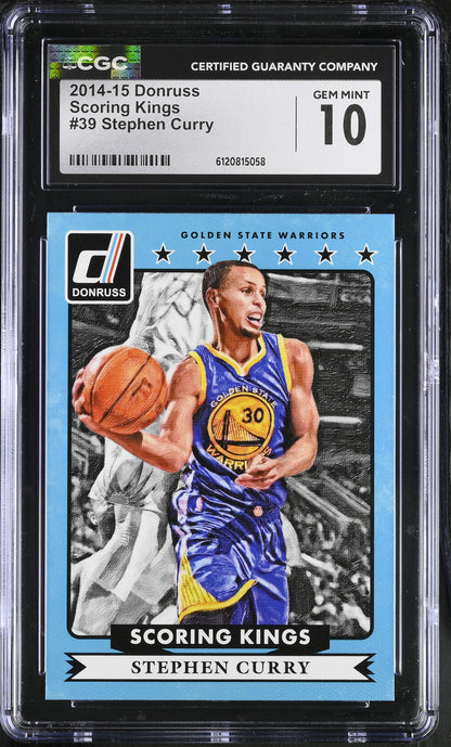 Stephen Curry – 2014 15 Donruss  Scoring Kings #39 (CGC 10 Gem Mint)