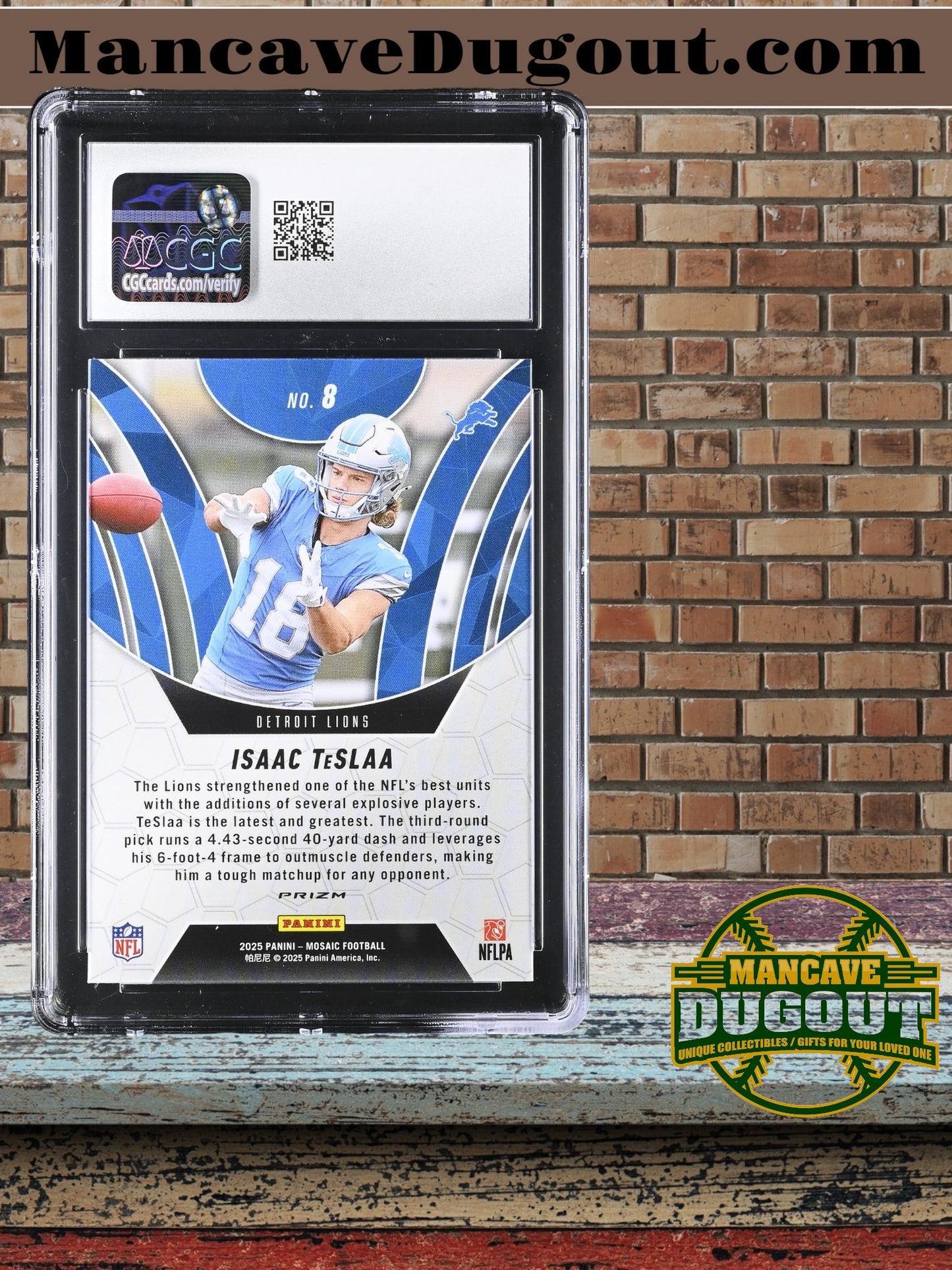 Isaac TeSlaa — 2025 Panini Mosaic Elevate Green #8 - Rookie Card (RC) - CGC 10 Gem Mint