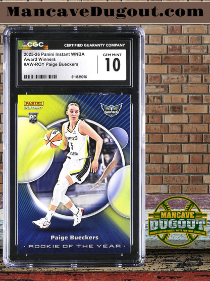 Paige Bueckers 2025 26 Panini Instant - Award Winners – Rookie of the Year (ROY) #AW ROY RC