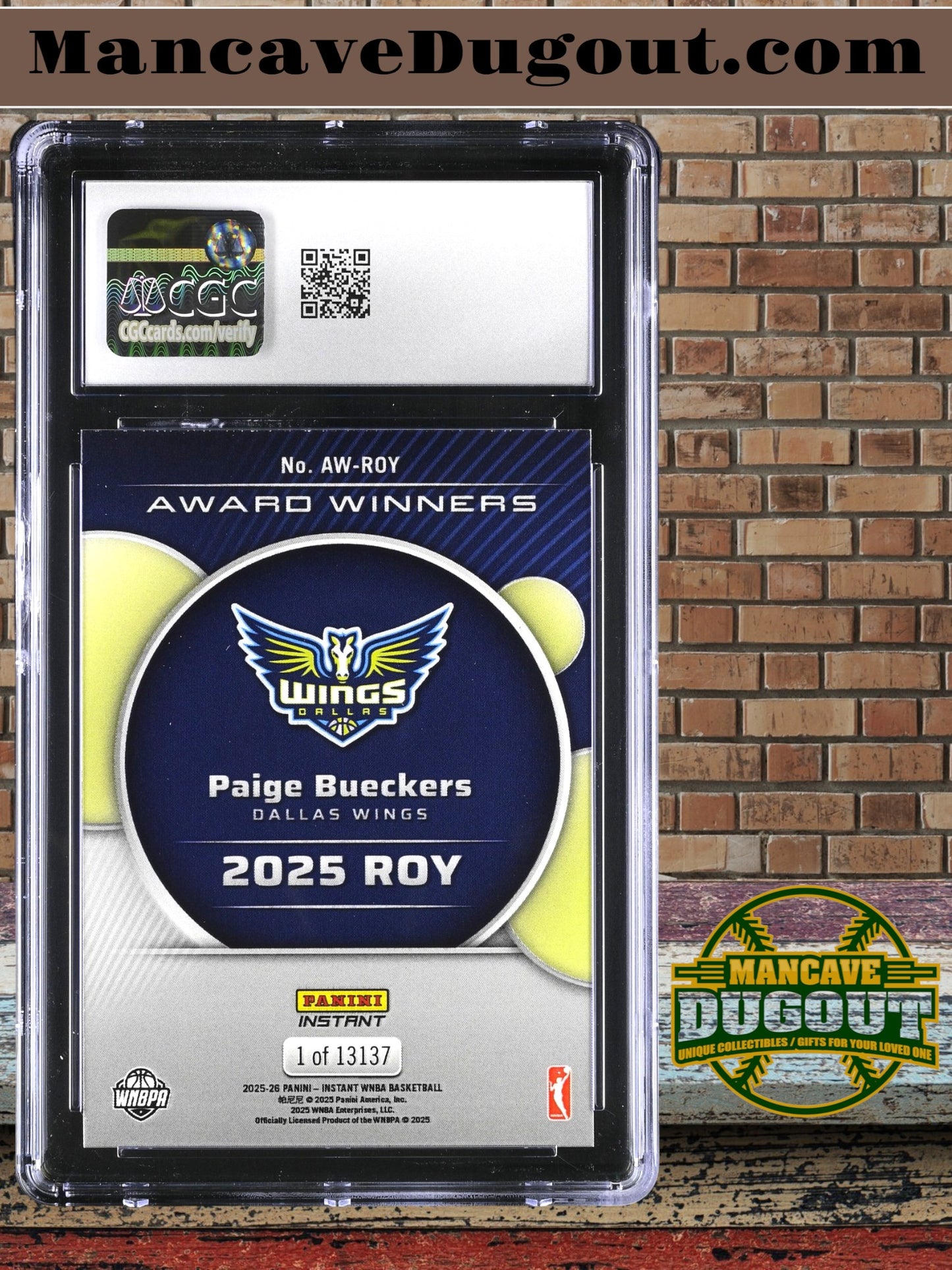 Paige Bueckers 2025 26 Panini Instant - Award Winners – Rookie of the Year (ROY) #AW ROY RC