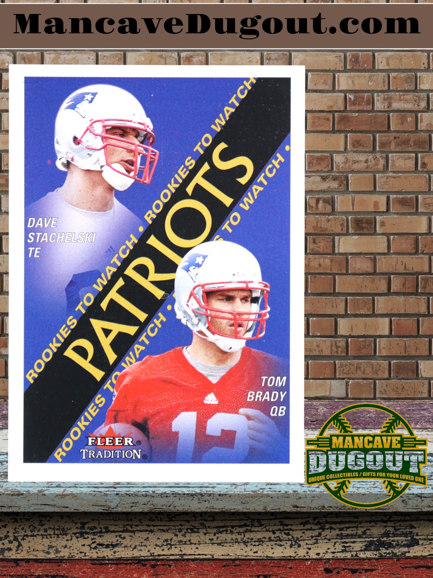 Tom Brady / Dave Stachelski - 2000 Fleer Tradition  352 – Rookie Card