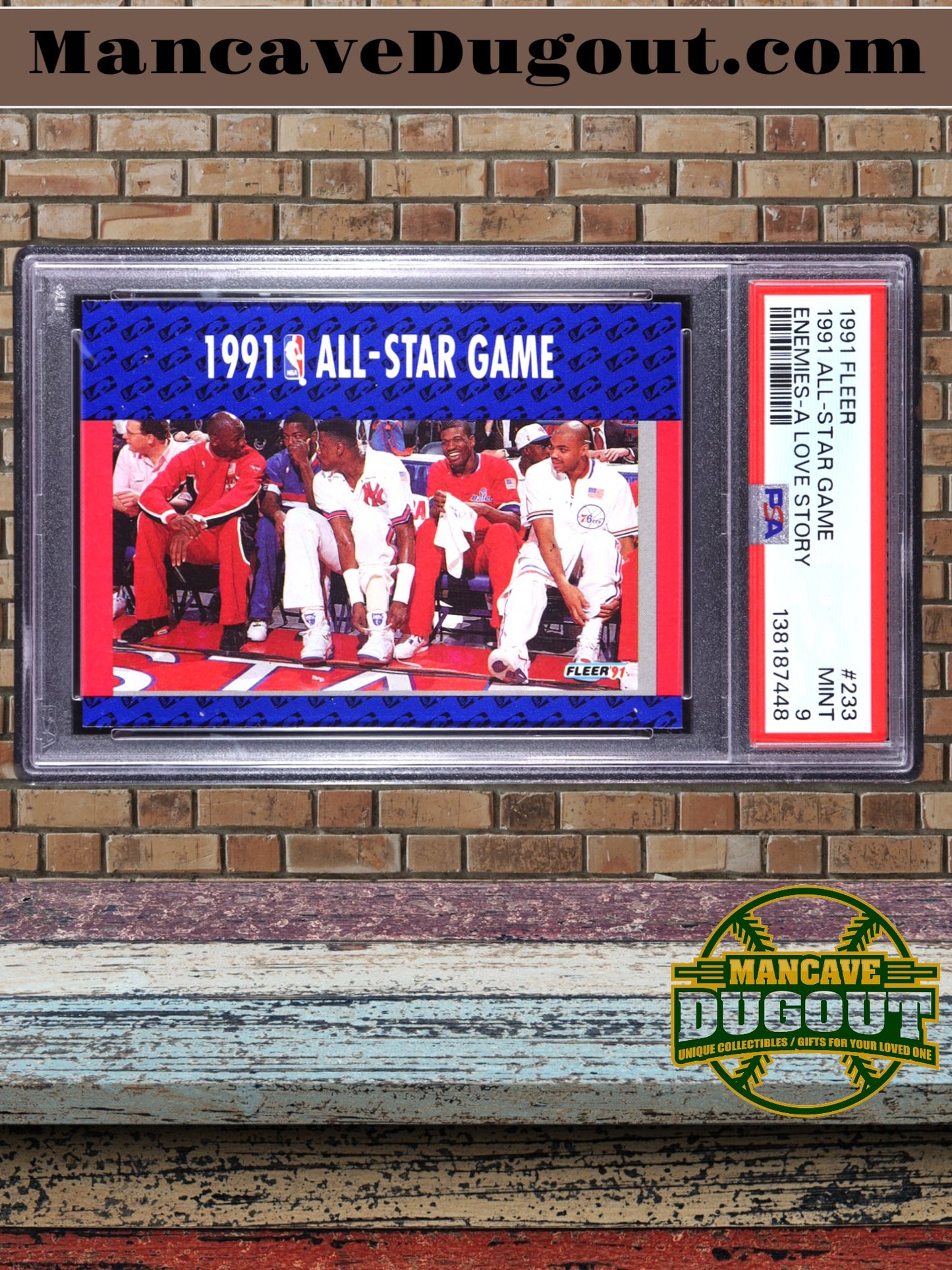 Michael Jordan — 1991 92 Fleer #233 - “’91 All Star Game – Enemies: A Love Story” PSA 9 Mint