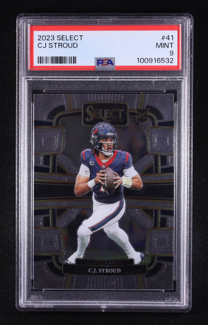 CJ Stroud — 2023 Select #41 RC - PSA 9 (Mint) - Rookie Card of the NFL’s Rising Superstar