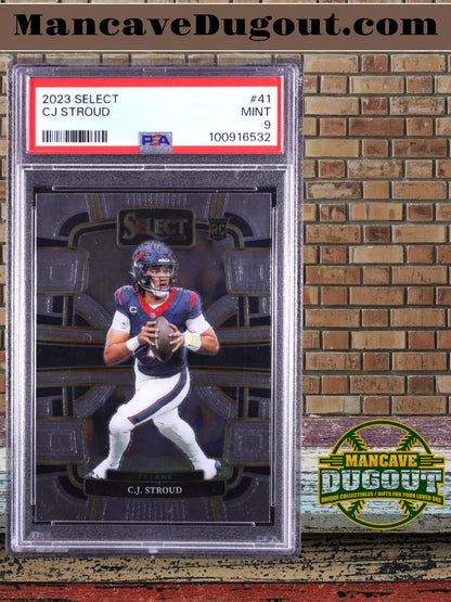 CJ Stroud — 2023 Select #41 RC - PSA 9 (Mint) - Rookie Card of the NFL’s Rising Superstar