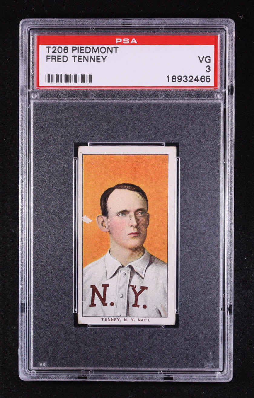 Fred Tenney — 1909–11 T206 - Boston Nationals — Card #483 - Graded PSA 3 (Very Good)