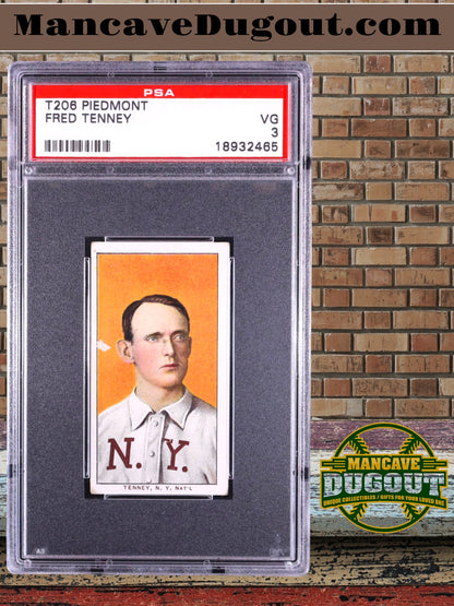 Fred Tenney — 1909–11 T206 - Boston Nationals — Card #483 - Graded PSA 3 (Very Good)